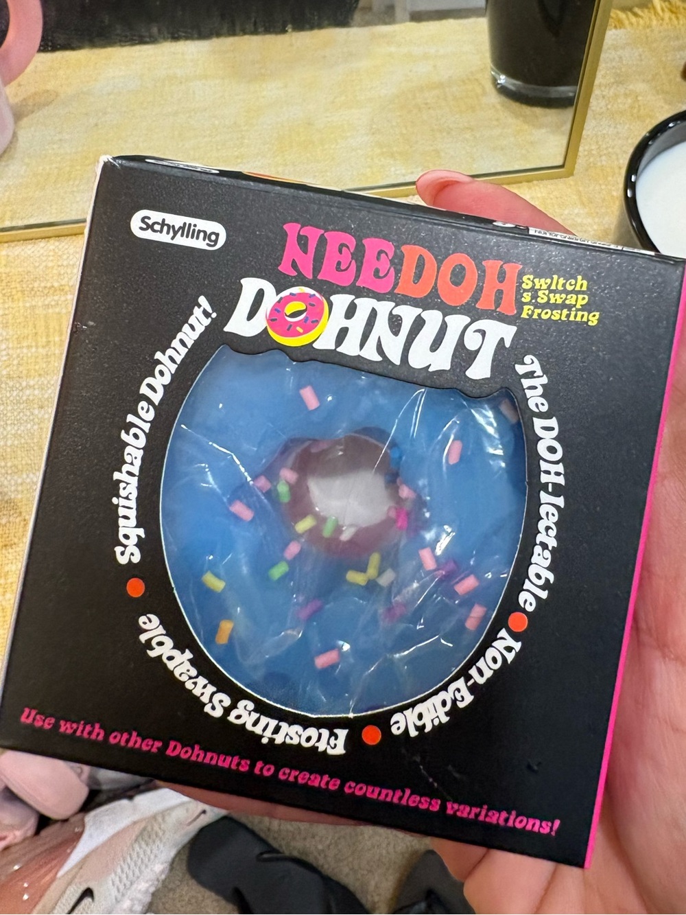 Needoh Donnut Blue Squishable Kids Toy